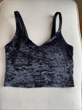 Lululemon Align Tank Crushed Velvet, Black Size 8